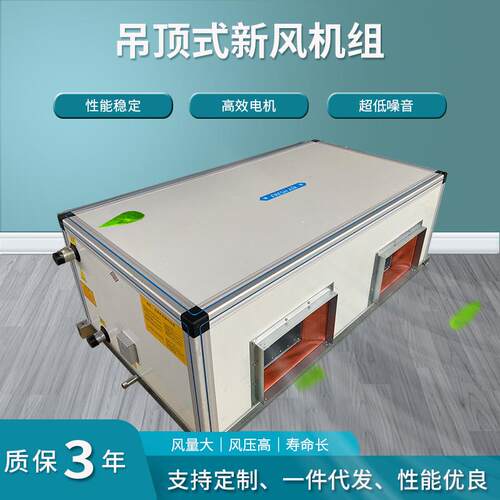 商用吊顶新风换气机双向换气净化机组室内新风系统全热交换新风机