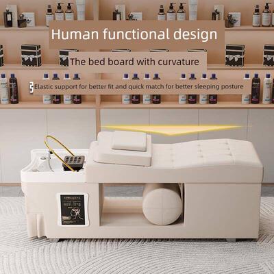 曲式泰式洗发床理发店美发沙龙按摩美容院头部治疗床水循环熏蒸热