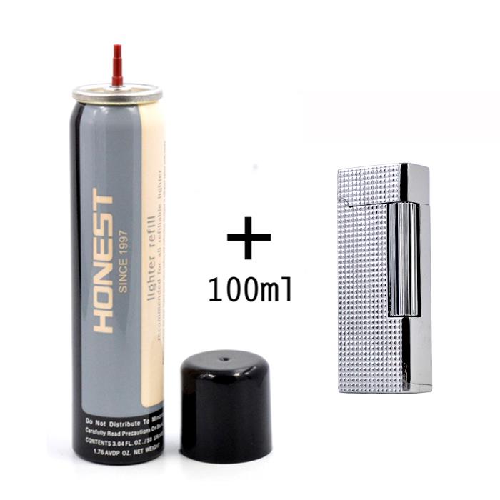 正品磨轮打火机砂充气长版窄款侧滑轮银色雕刻烟具士礼品充气轮男