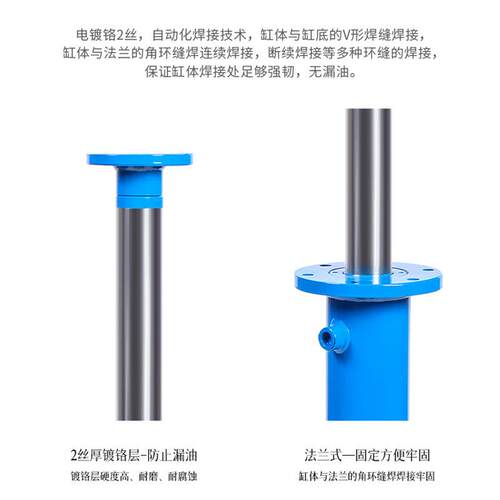 油缸HSG100*63系列法兰式液压缸可制做双法兰小型双向高压