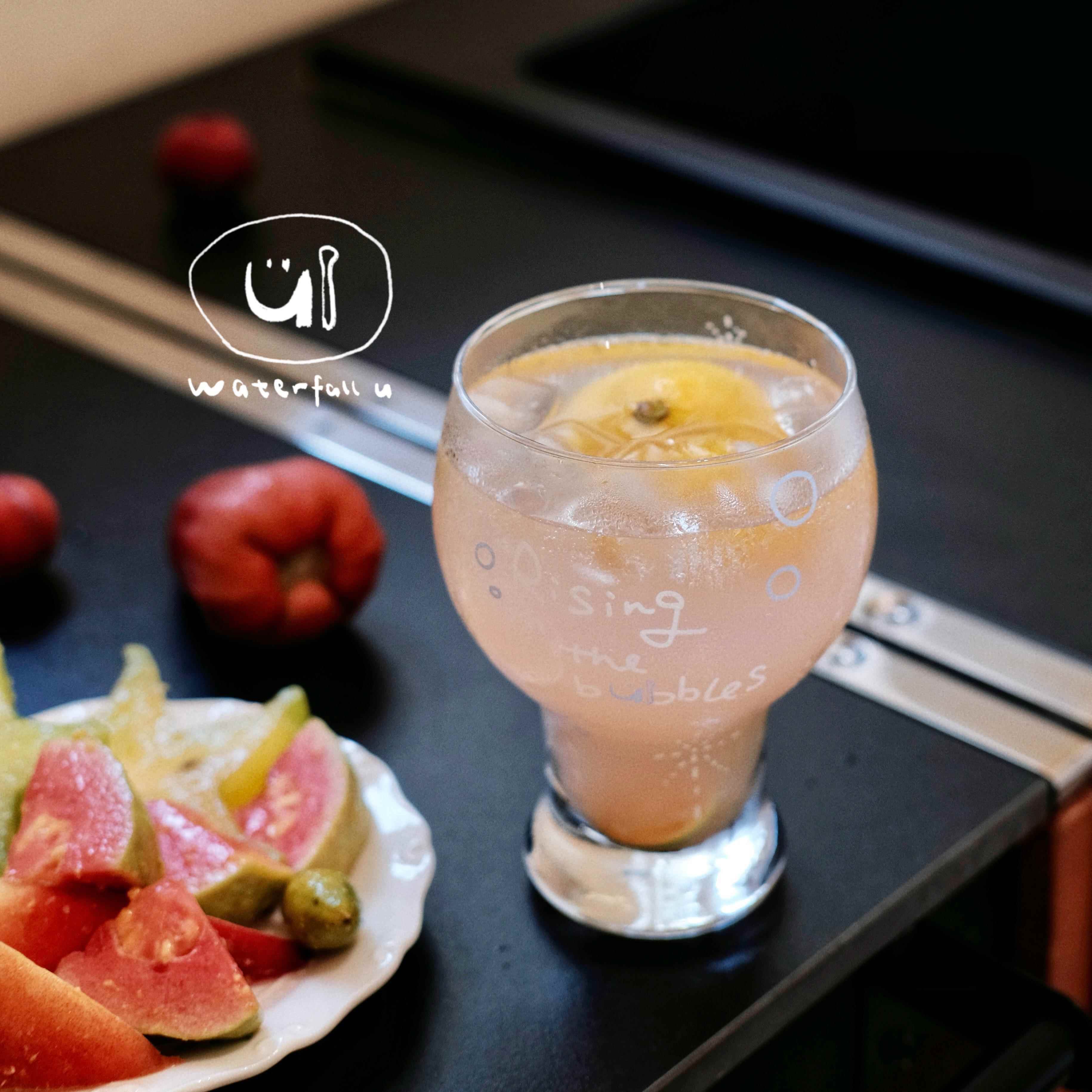 「rising with the bubbles」原创waterfall u啤酒杯大容量玻璃杯