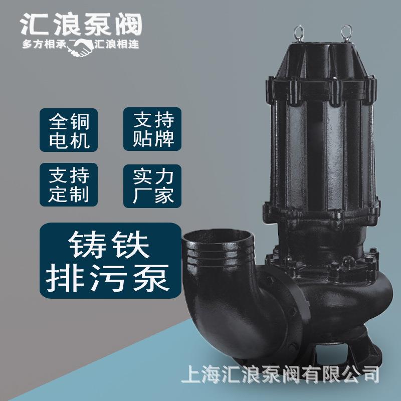 汇浪泵阀50WQ20-30-5.5WQ污水泵QW潜水污泥泵无堵塞通过泵