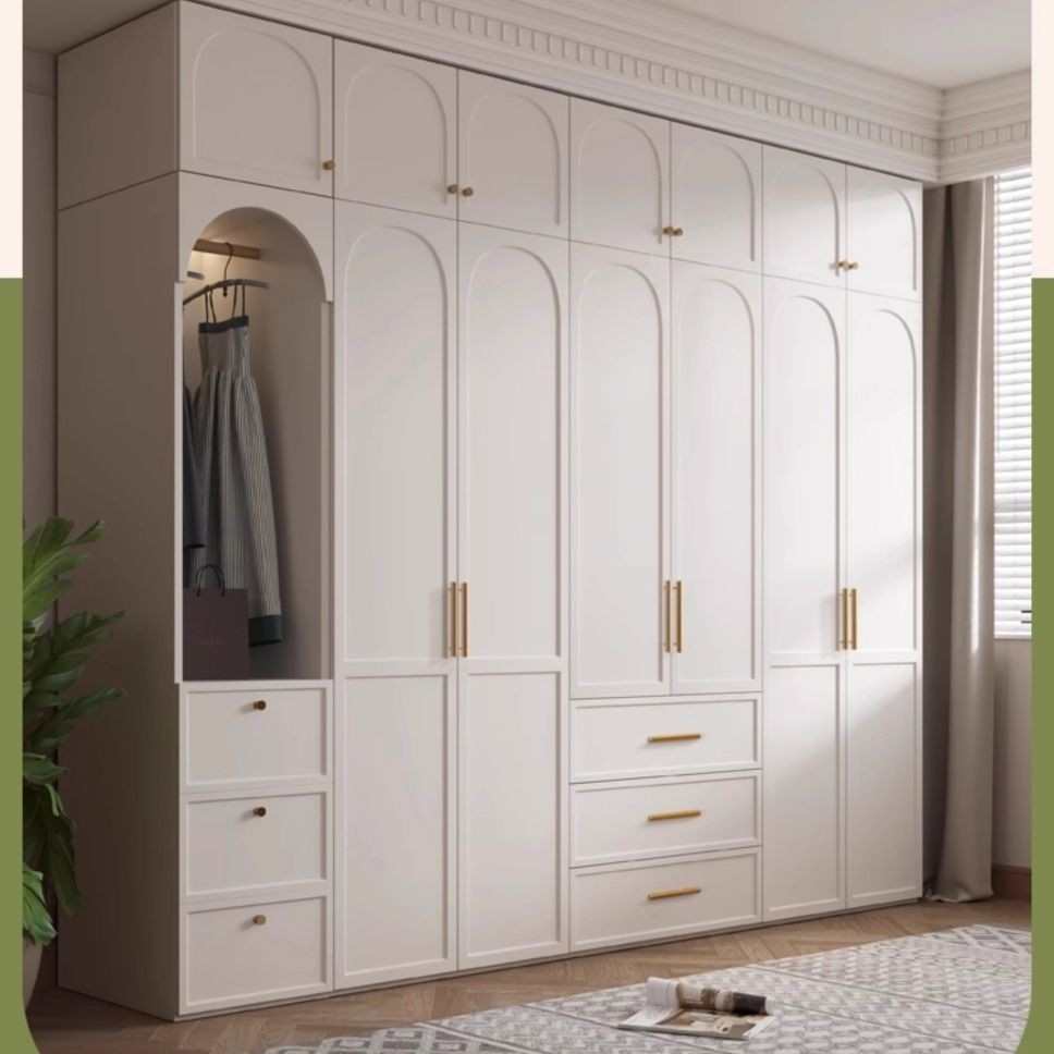 法式衣柜家用卧室用小户型现代简约经济型柜子出租房用组装衣橱轻