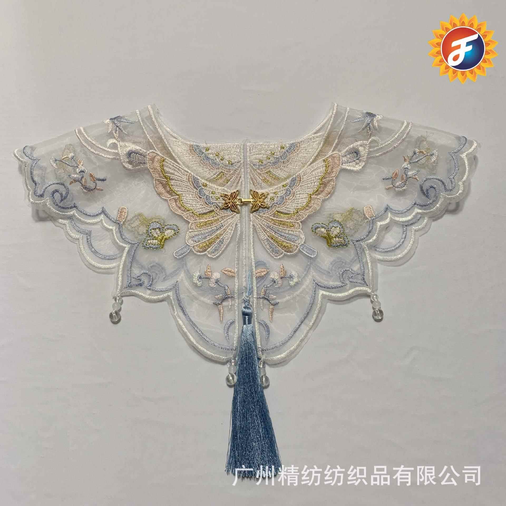新款直销云肩绣花天地国朝汉服搭配马面裙儿童裙子搭配童装女装多