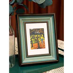 美式覆古相框摆台6 7 8 10寸洗照片做成相框A3a4拼图画框空框挂墙