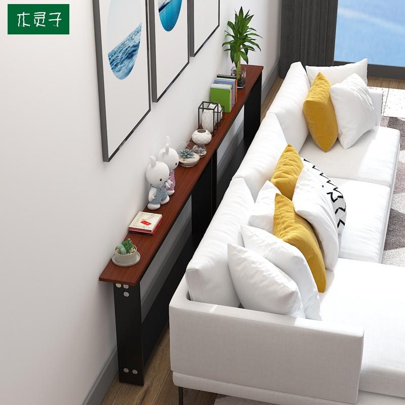 木灵子 客厅沙发后 窄长条架靠墙夹缝木架卧室床头落地收纳缝隙板