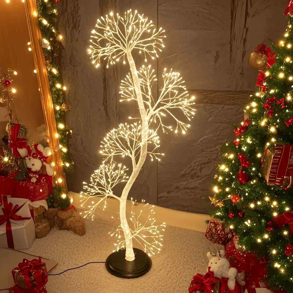 LED灯串蒲公英树状落地氛围灯柔光轻触调节浪漫卧室/庭院氛围