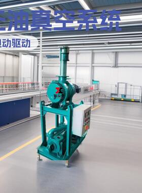 高真空机组无油真空系统纺织厂真空浸渍JZJS-罗茨泵水环泵机组