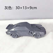 家居饰品侵蚀摆件样板房雕塑现代小汽车艺术结晶北欧模型
