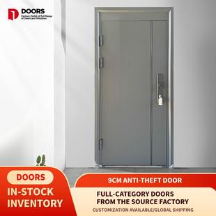 新款 9公分入户门防盗门工程宿舍安全门学校出租屋单门源头厂 锦锈
