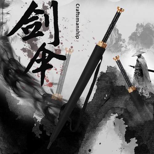 个性创意男士24骨自动古汉剑伞晴雨两用帅气长柄武士刀剑伞