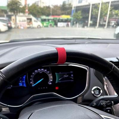 汽车方向盘回正标装饰贴中心线翻毛皮内饰改装专用配件挡把套饰品