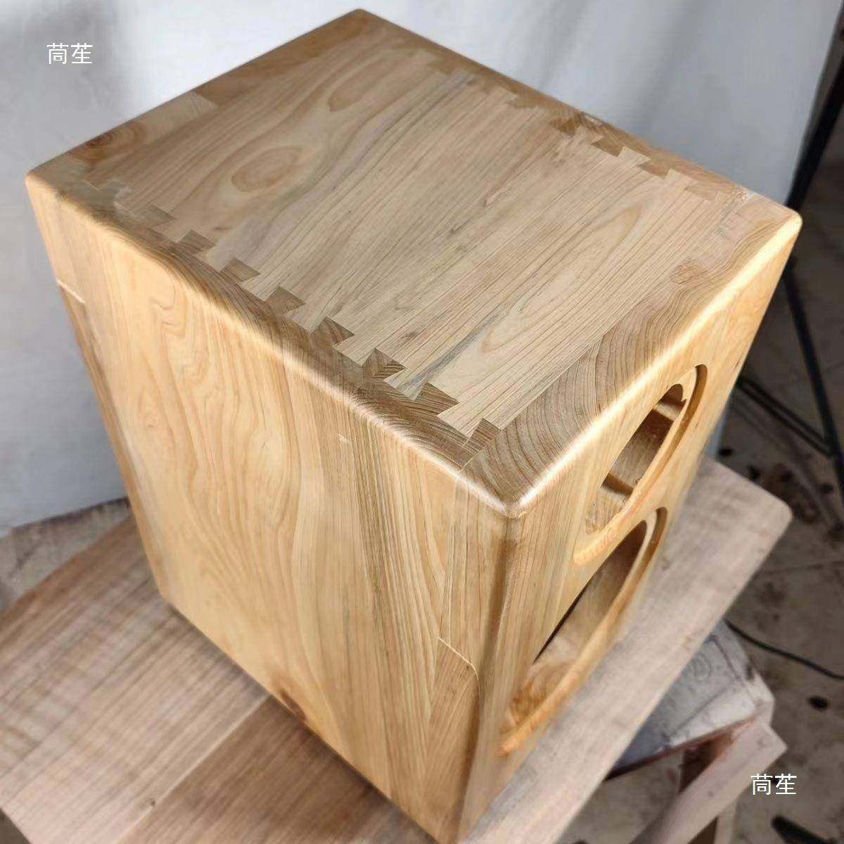 实木音音箱空箱寸.MFL寸寸低音炮寸汽车户外书架无源响改装外壳