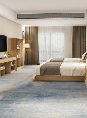 酒店物柜宾馆家板具床头寓柜挂衣标间置JMH69102床全套民宿公行李