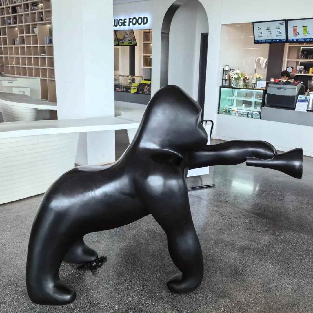 创意玻璃钢雕塑落地大摆件灯饰展厅售楼处艺术摆件客厅轻奢落地灯