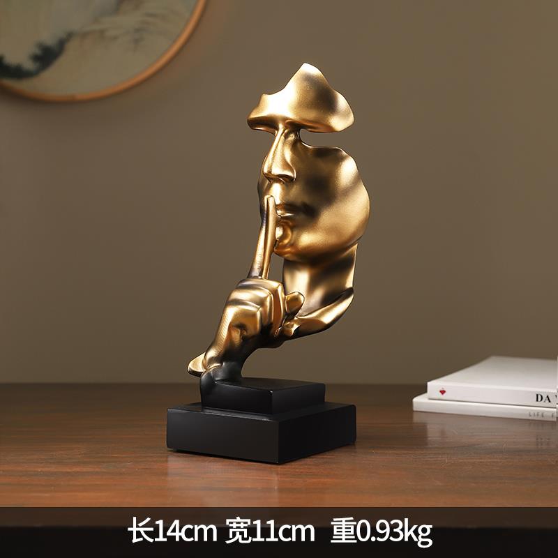 高档现厅代简约沉默是高金饰档客酒柜创意摆件家居办公室工艺品装