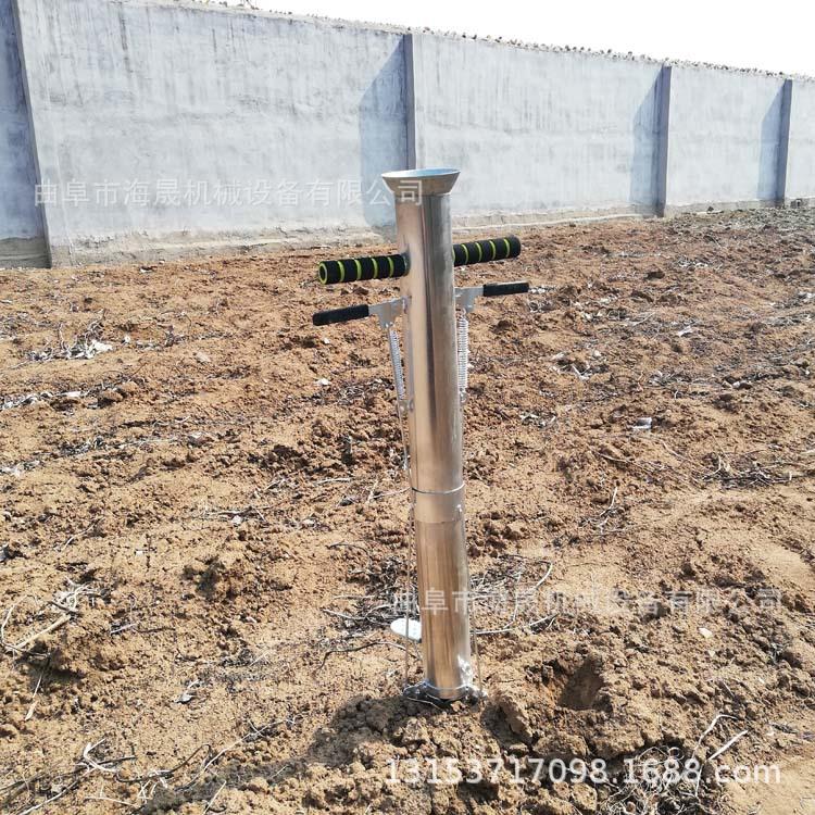曲阜海晟农用定植移栽机 红薯辣椒施肥种植器 双把手移苗栽苗机