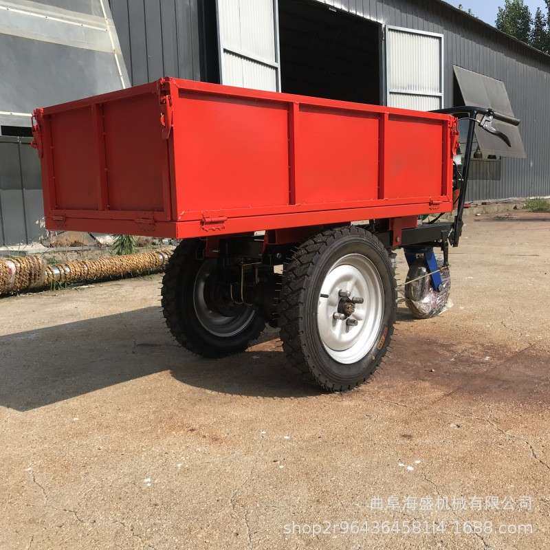 建筑工地搬运车 汽油手推车 室内装修运料车载重大操作简单翻斗车