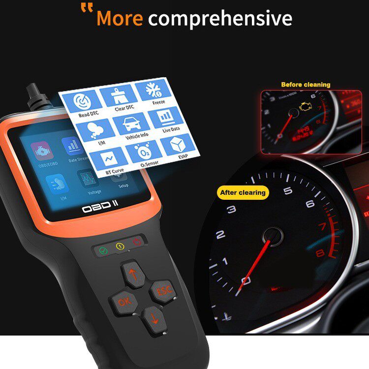 V31obd2汽车检测故车诊仪器解码NTU仪读7码障卡汽修理工具清码故