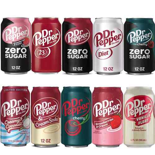 整箱24罐 美国进口Dr Pepper胡椒博士汽水饮料355ml波兰樱桃330ml