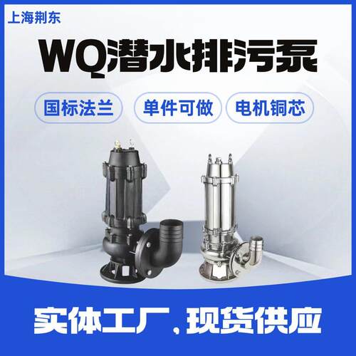 耐腐蚀排污泵80WQP40-10-2.2工业潜水泵 304不锈钢排污泵 潜污泵