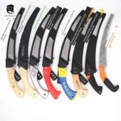 350mm木柄塑料柄修剪弯锯带鞘果树腰锯木工伐木花园手锯