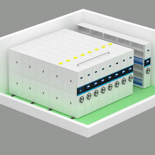 智能档案室一密集架厂家智档案室套设备系统成设计一化体化钢制慧