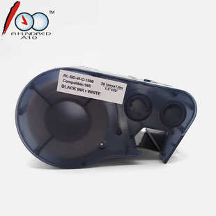 适用贝迪标签机MC乙烯 595 系列标白底黑字500 BK标签带 M聚酯