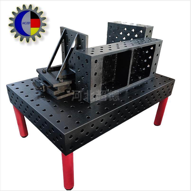 三维柔夹性接焊工装平台焊接平786台定位夹紧工工装具多孔铸铁装