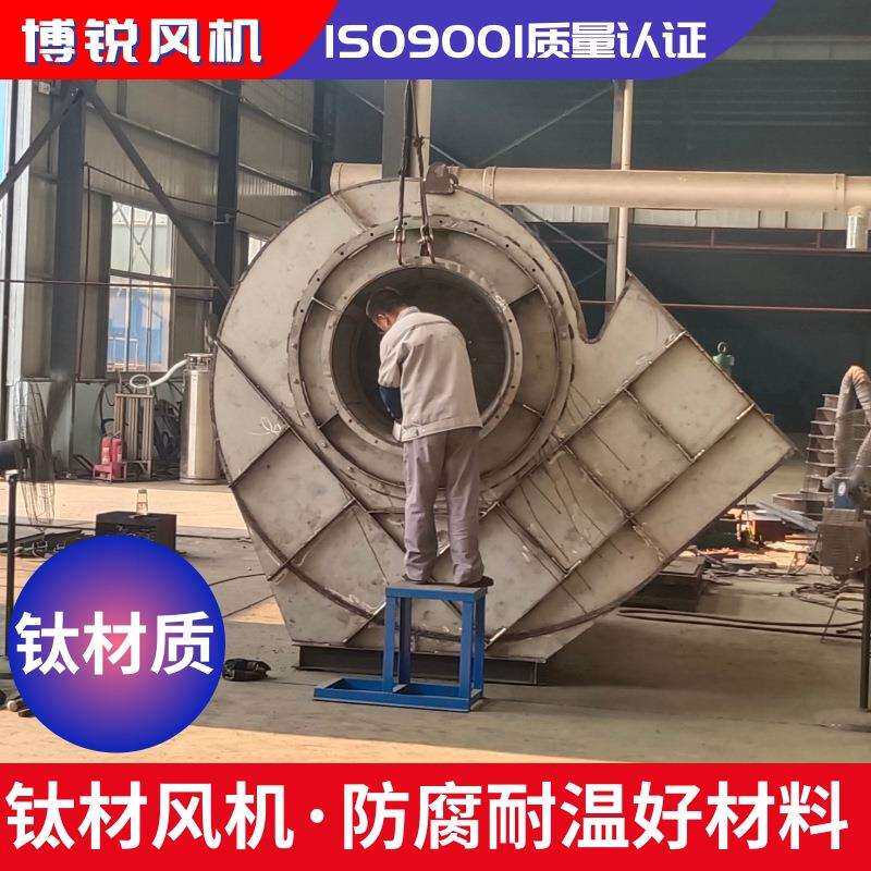 TA2钛材质蜗壳防腐 风机 耐氯化氢腐蚀 Ti钛合金钢材质离心鼓风机