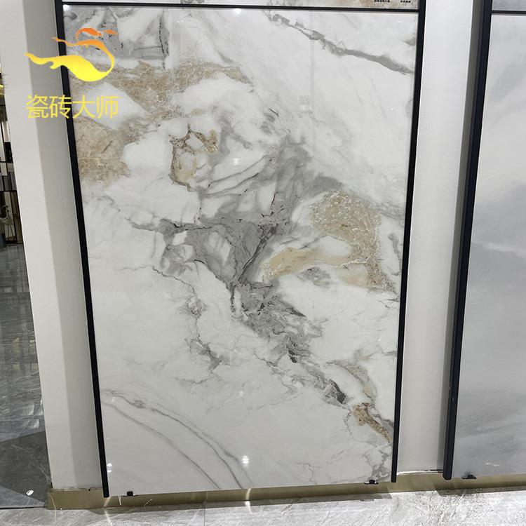佛山瓷砖通体大理石爵士金客厅白色地砖600x1200电视背景厨卫墙砖