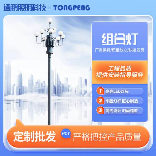 厂家8火9火10火15火中华灯景观玉兰灯市政广场LED玉兰灯