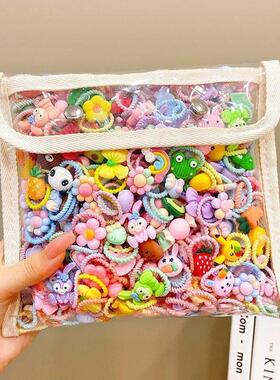 Children cartoon scrunchie rubber band baby hair accessories