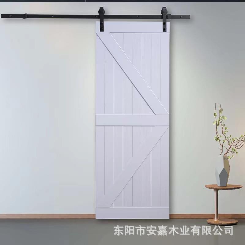 谷仓门AM烤漆实木门吊轨门卫生间拉门卧室厨房移门隔断门厂家