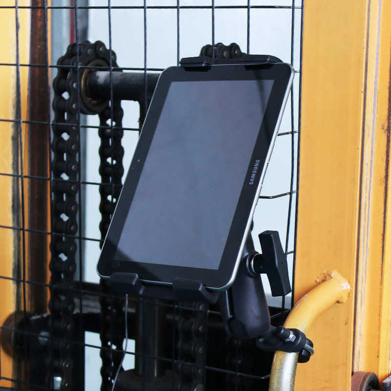 叉车圆管U型固定球头底座1.5英寸球头兼容13-31管径农机平板