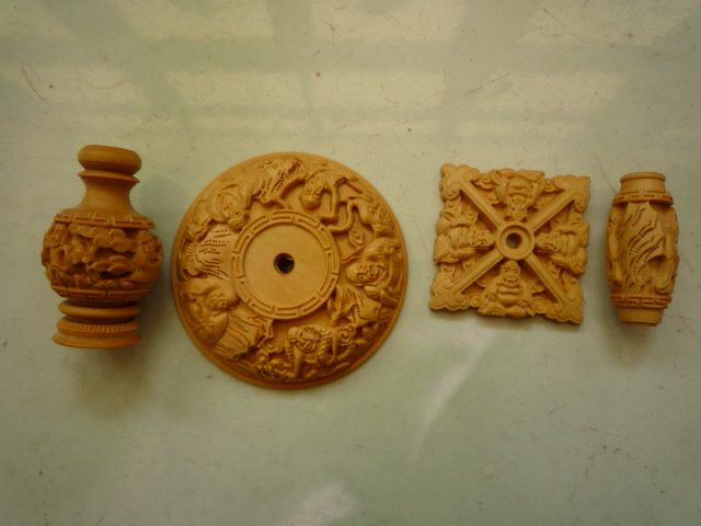 鸟笼鸟具，画眉笼百灵笼 用精品 罗汉 雕刻黄杨木葫芦