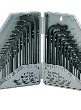 正品台六湾宝公英制六角扳手K工具组套英工制内角扳手组套8P-027