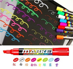 金万年可擦荧光笔LED灯板笔黑板笔液体粉笔汽车玻璃广告笔6MM