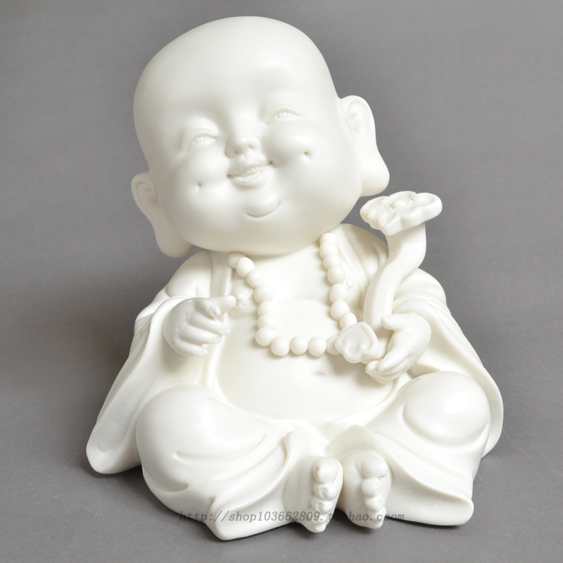 称心如意陶瓷摆件小沙弥开业礼品