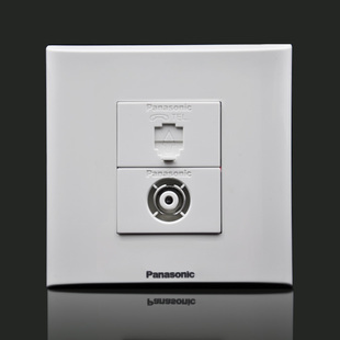 有线电视 松下开关插座面板 亮彩系列86型 专卖 电话插座 正品