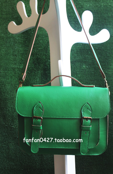 ·º·º¶¨ÖÆ -vintage ¸´¹Å ţƤ ÊÖ¹¤ ¶¨ÖÆ Cambridge Satchel ÂÌÉ«