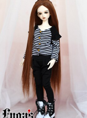 BJD娃娃假发.高温丝.编发长直发(2色).xaga.特体科.ob.az.可儿