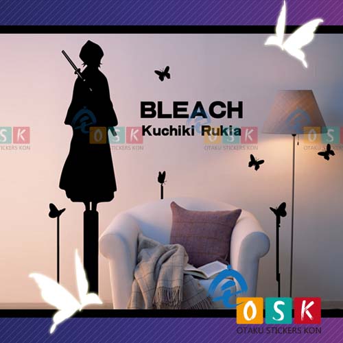 朽木露琪亚 墙贴 死神 bleach 动漫 墙贴 车贴 开关贴 痛墙贴