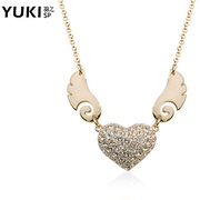 YUKI jewelry Lady necklace chain short clavicle Korean Korea fashion Crystal rhinestone fresh Valentine gifts