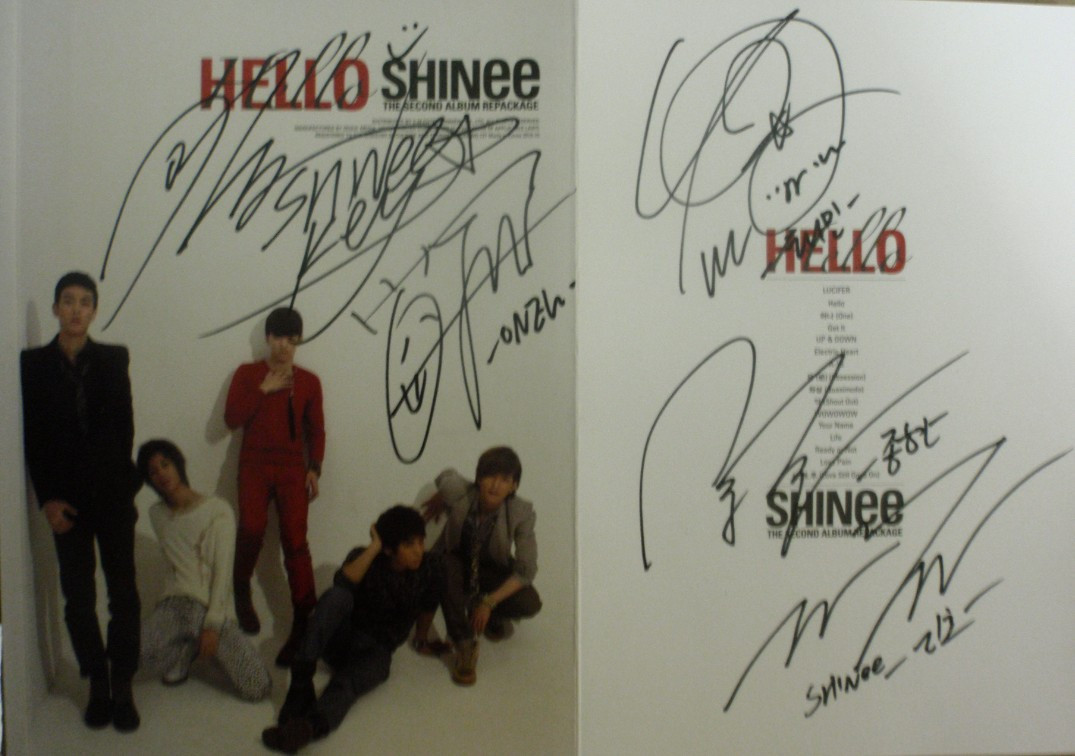 SHINee 2¼ Ç×±ÊÇ©Ãû ¶þ¼ hello ÌØ±ð°æ+ Ç©ÃûÕÕÆ¬