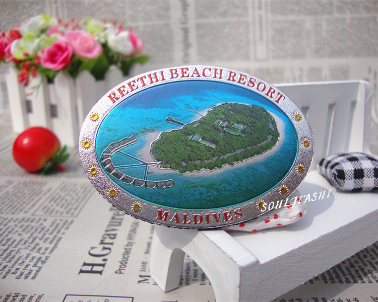 特价马尔代夫旅游纪念品创意瑞提拉冰箱贴留言贴 地中海风格