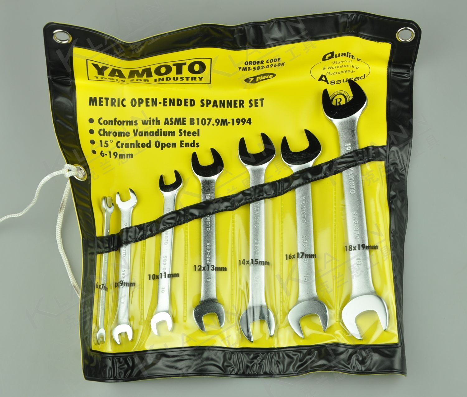 英国YAMOTO工业级双头开口扳手YMT-582-0960K 进口克伦威尔工具