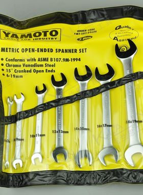 英国YAMOTO工业级双头开口扳手YMT-582-0960K 进口克伦威尔工具