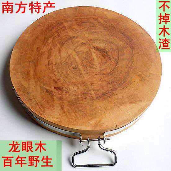 银杏木广西菜墩圆形抗菌铁木砧板图片