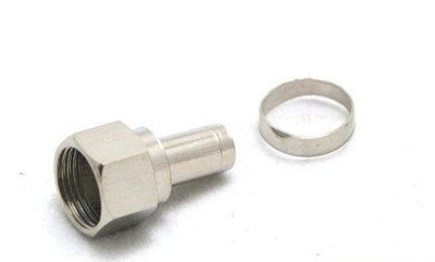 有线电视(分配器/信号放大器)专用 F接头(75-7 公制螺口) 2/个